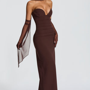 Lindsey Maxi Haljina - Šljivasto Smeđa