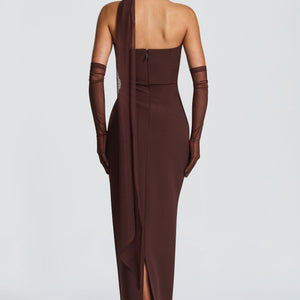 Lindsey Maxi Haljina - Šljivasto Smeđa