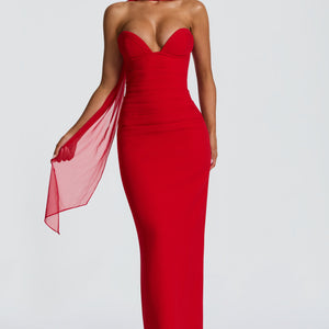 Lindsey Maxi Haljina - Crvena