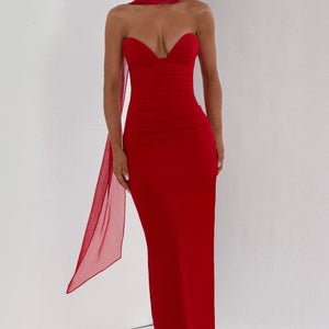 Lindsey Maxi Haljina - Crvena