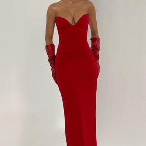 Lindsey Maxi Haljina - Crvena