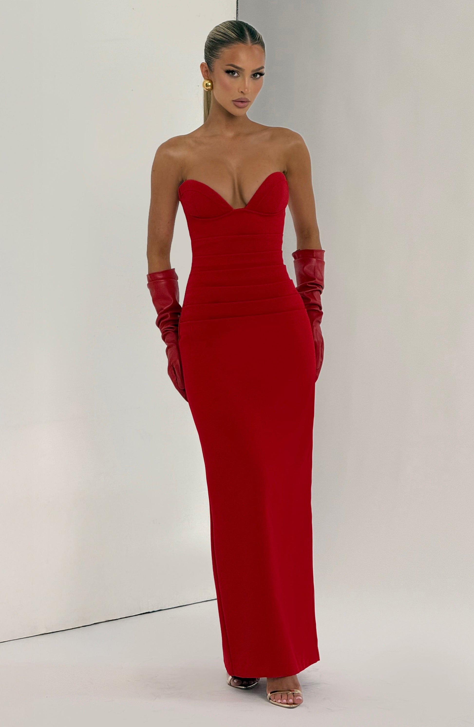 Lindsey Maxi Haljina - Crvena