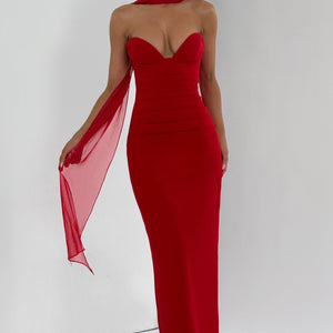 Lindsey Maxi Haljina - Crvena