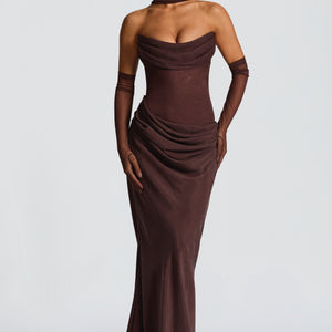 Liora Maxi Haljina - Šljivasto Smeđa