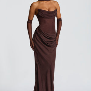 Liora Maxi Haljina - Šljivasto Smeđa