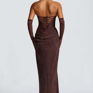 Liora Maxi Haljina - Šljivasto Smeđa