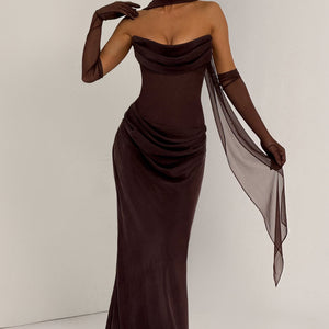 Liora Maxi Haljina - Šljivasto Smeđa