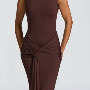 Lorenza Maxi Haljina - Šljivasto smeđa