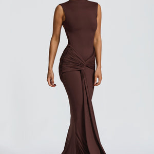 Lorenza Maxi Haljina - Šljivasto smeđa