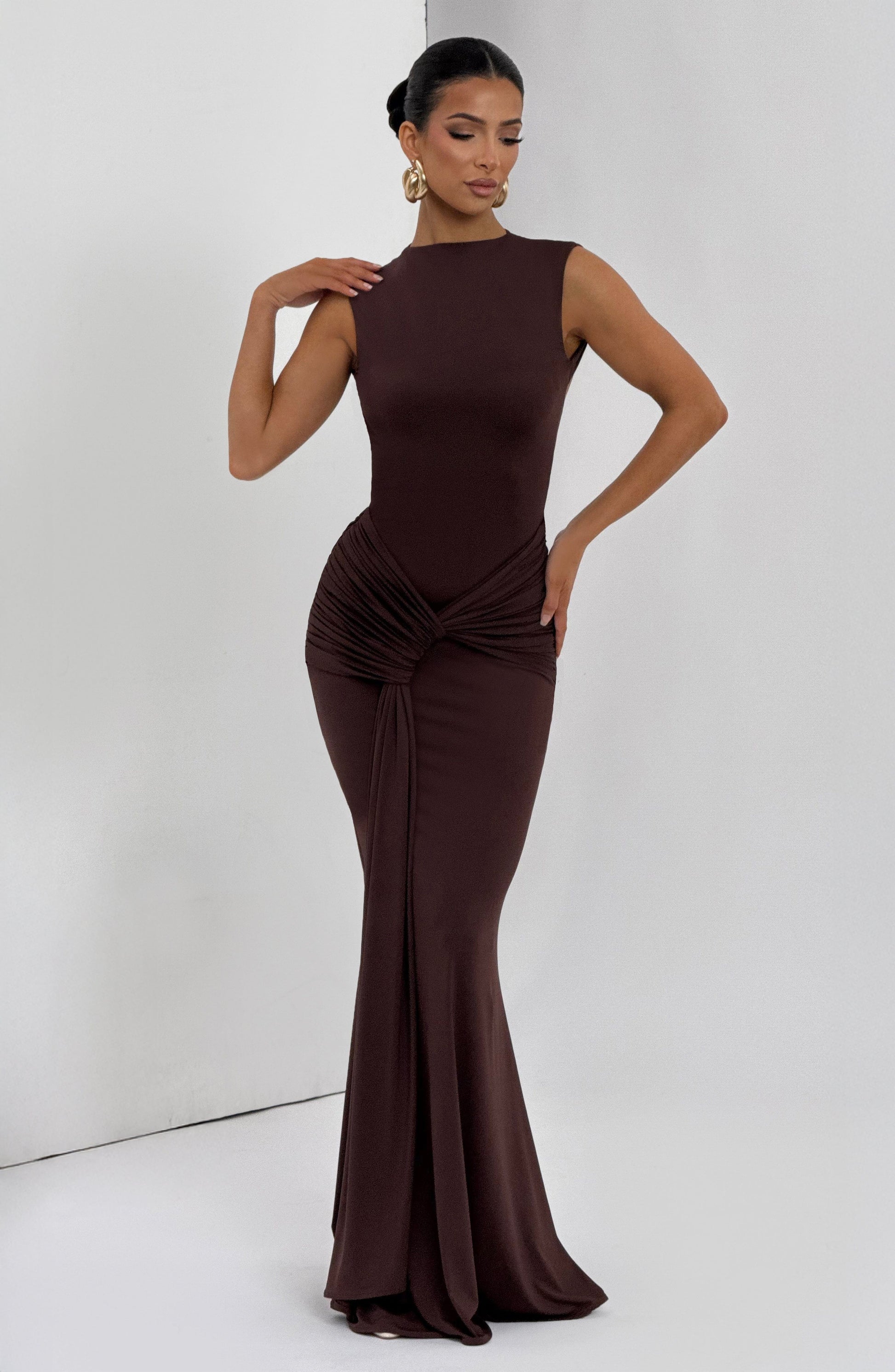 Lorenza Maxi Haljina - Šljivasto smeđa