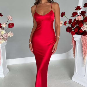 Malika Maxi Haljina - Crvena