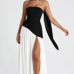 Maliyah Maxi Haljina - Crna/Bijela