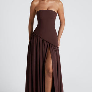 Maliyah Maxi Haljina - Šljiva Smeđa