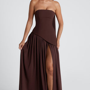 Maliyah Maxi Haljina - Šljiva Smeđa