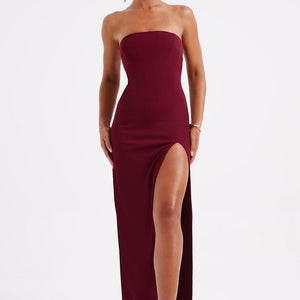 Marcia Maxi Haljina - Burgundac