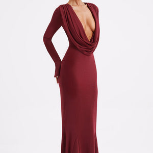 Martina Maxi Haljina - Burgundac