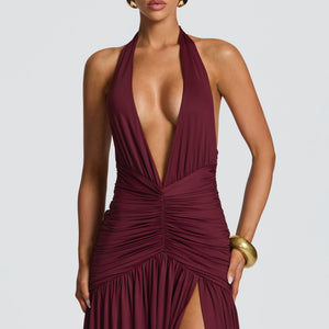 Melania Maxi Haljina - Trešnja Lak