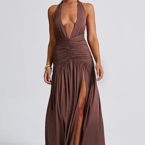 Melania Maxi Haljina - Čokolada