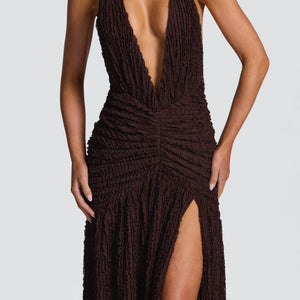 Minerva Maxi Haljina - Šljiva Smeđa