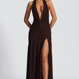 Minerva Maxi Haljina - Šljiva Smeđa