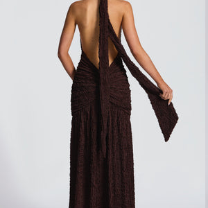 Minerva Maxi Haljina - Šljiva Smeđa