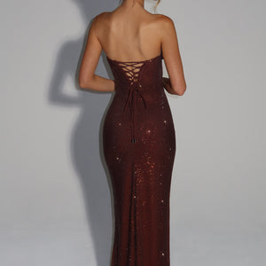 Mirabella Maxi Haljina - Šljiva Smeđa