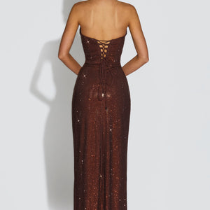 Mirabella Maxi Haljina - Šljiva Smeđa