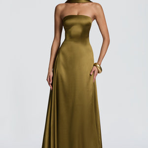 Morven Maxi Haljina - Duboka Maslina