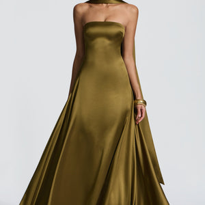 Morven Maxi Haljina - Duboka Maslina