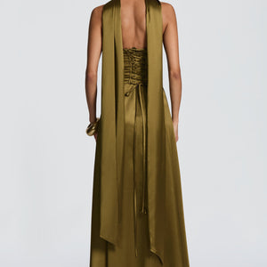 Morven Maxi Haljina - Duboka Maslina