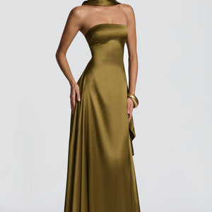 Morven Maxi Haljina - Duboka Maslina