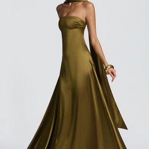 Morven Maxi Haljina - Duboka Maslina