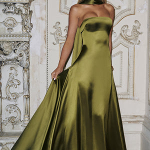 Morven Maxi Haljina - Duboka Maslina