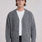 Alpakový kardigan - šedý antracit