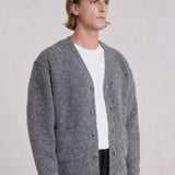 Alpakový kardigan - šedý antracit