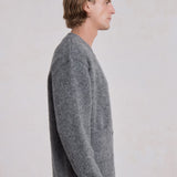 Alpakový kardigan - šedý antracit