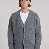 Alpakový kardigan - šedý antracit