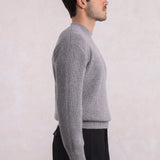 Svetr z jehněčí vlny - šedý