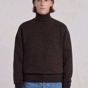 Opušteni Kašmir Turtleneck - Marron