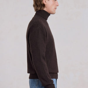 Opušteni Kašmir Turtleneck - Marron