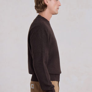 Opušteni Kašmir Pulover - Marron