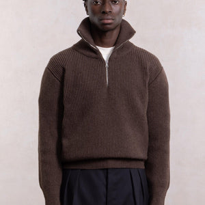 Pulover za mornare od janjeće vune - Braon