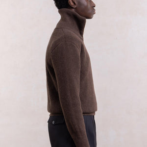 Pulover za mornare od janjeće vune - Braon