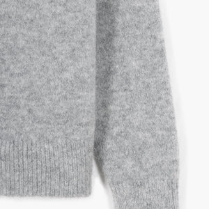 Gris Pulover din Alpaca