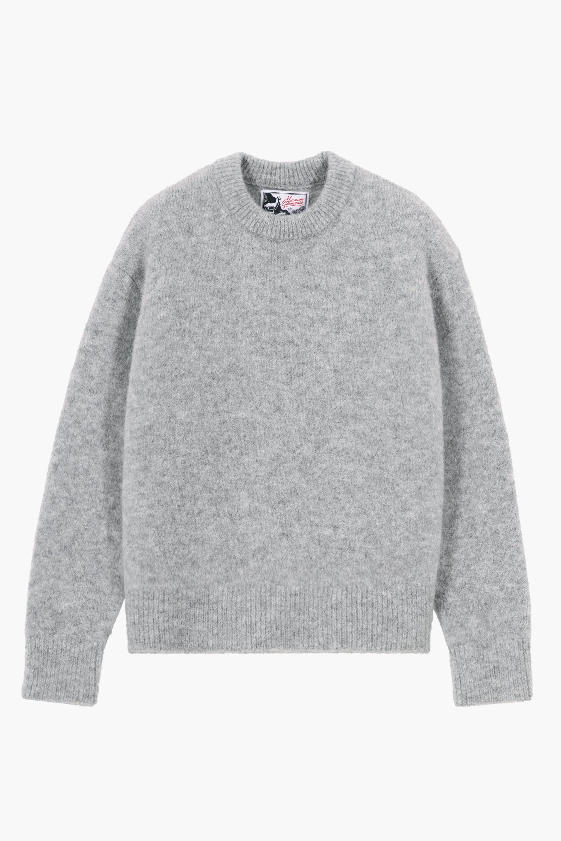 Gris Pulover din Alpaca