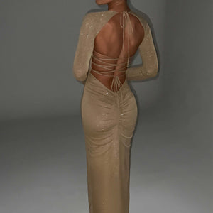 Nadia Maxi Haljina - Zlatni Sjaj