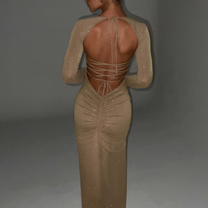 Nadia Maxi Haljina - Zlatni Sjaj