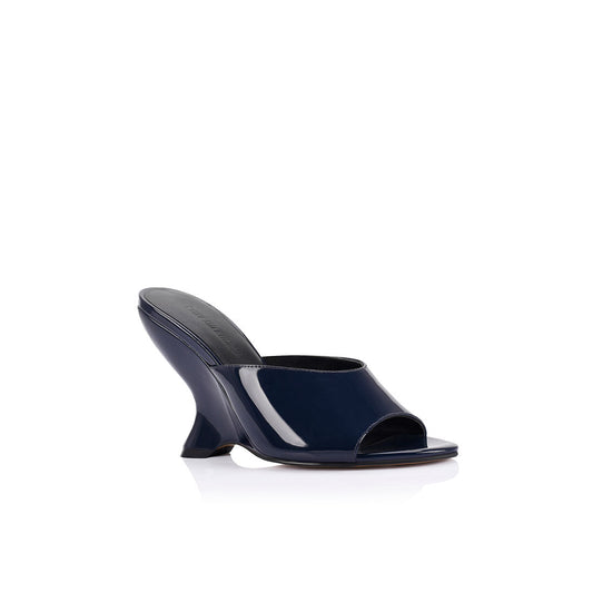 Midnight Patent Leather Martha Wedge