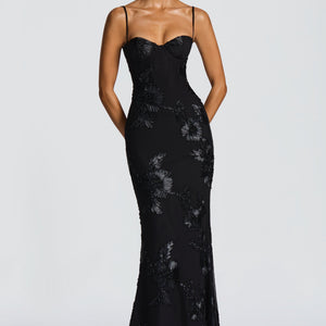 Nefertiti Maxi Haljina - Crna