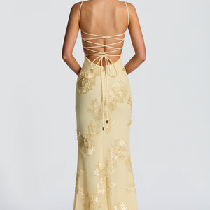 Nefertiti Maxi Haljina - Limun